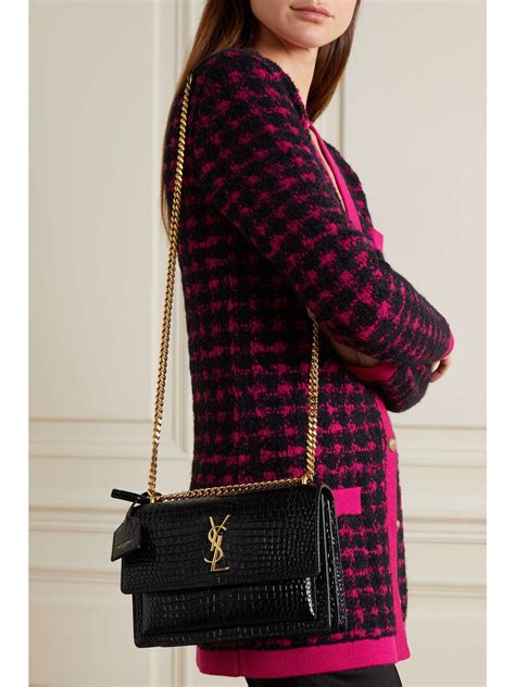 ysl sunset bag nordstrom|YSL sunset bag croc grey.